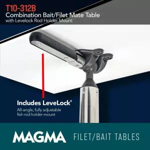 마그마 제품 조합 미끼/파일릿 메이트 및 레벨록 로드 홀더 마운트