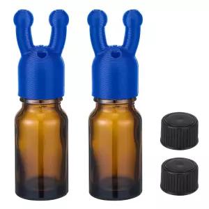 아로마 테라피 흡입제를 강화하기 위한 Chunful 2팩 에센셜 오일 흡입기 누수 방지 이중 홀 비강 흡입 캡