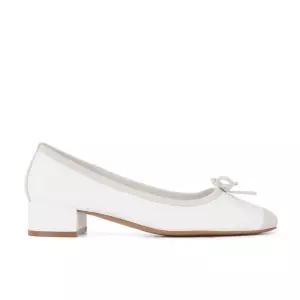 EAMT 여성 힐 가보시 리얼 단화 하이힐 실버 구두 진피 버전~프렌치 미들 스퀘어 베이스의 가죽 YJ5