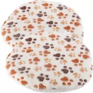 셩고케이스 2팩 15인치 원형 부드러운 고양이 반죽 베개 쿠션 침대 작은 개집 농어 선반 케이지 패드 패딩