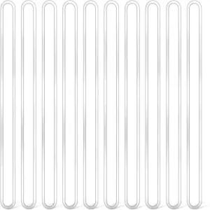 10개 수하물 태그 스트랩 전용 플라스틱 투명 가방 루프 5.9인치 이름 ID 카드 배지 홀더 여행 라벨 패스너