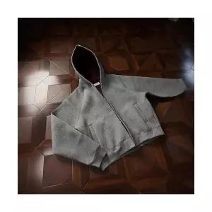 키체샵 남사친 레드 공기층 내피 후드 카디건 제왕 집업 숏 춘추핏 HO3