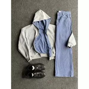 키체샵 남자 캐주얼 오피스룩 가을 가디건 양면 로얄 카디건 체크 집업 HO3