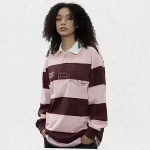 매장정품 1993스튜디오 1993STUDIO 아플리케 카라 럭비티셔츠핑크 2724886 1477692