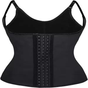 차미안 여성용 라텍스 언더버스트 허리 트레이닝 스틸 골지 쉐이프웨어 코르셋
