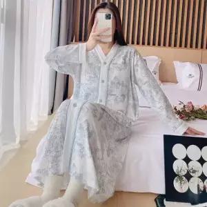 스커트 패드 MN 봄여름 카디건 잠옷세트 커플 임산부 출산 후 라운드 잠옷 수유 대기 산후조리원피스 복 OO