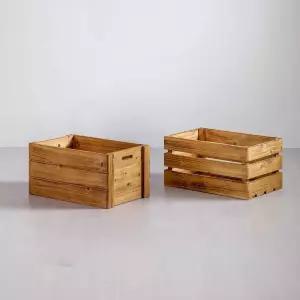 사과박스 박스 와인상자 빈티지 소품 나무 소형 수납