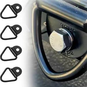 Nowkont 4 PCS Car V 타이다운 앵커 2.3 x 2.2 다기능 금속 후크 트렁크 고정 레일 액세서리 대형 트럭