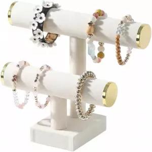 겁쟁이 2단 팔찌 거치대 목걸이 뱅글 시계 진열대 쥬얼리 헤어밴드 스크런치 정리함 여성용 수납