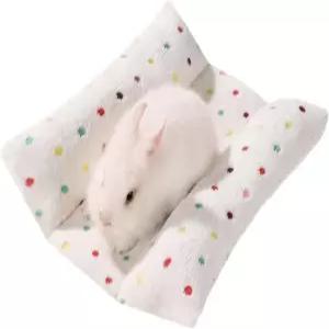 로디주 16 14인치 토끼 침대 두꺼운 부드러운 둥지 기계 세탁 가능한 플러시 베개 리버서블 애완동물 패드