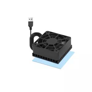 PANO-Mounts 40mm 미니 USB 라디에이터 데스크 팬 조용하고 효율적인 4010 그래픽 카드용 알루미늄 방열판