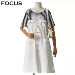 [포커스]배색포인트원피스 FM4F3OP3085_SH