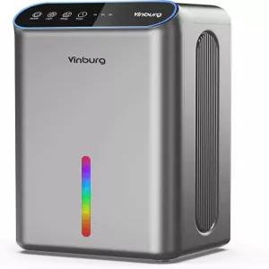 지하 제습기 85온스 800평방피트 가정용 조용한 자동 차단 절전 모드 기어 타이머 3개 8H 16H 24H 침실용