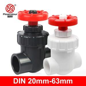 플로컬러 UPVC 수족관 게이트 밸브 정밀 유량 제어 PVC 수로관 20mm 25mm 32mm 40mm