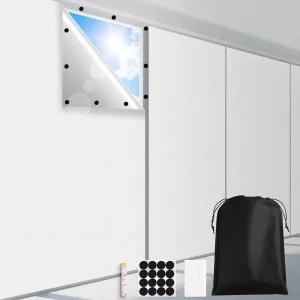 패도티 컷테이블 암막 음영 원단 시트 침실용 커튼 휴대용 100 블랙 아웃 윈도우 커버 필름 드릴 블라인드