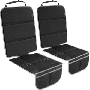 두꺼운 패딩과 방수 원단을 사용한 카시트용 PIDO 프로텍터 자동차 가죽 실내 장식용 시트 커버 매트 2팩