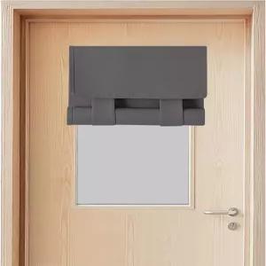 베텔룸 정전 및 잠금 교실 문 커튼 - 작고 견고한 아늑한 창문 빛과 열을 차단하고 빠른 도구 없음 설치