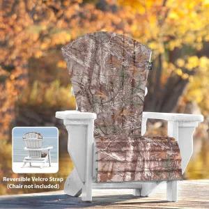 야외 전천후 파티오 의자 시트 쿠션 퀵 드라이 패브릭 - 애디론댁 미포함 트리 카모