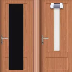 2개의 블랙아웃 창문 커버 백 투 스쿨 교실 문 커튼 다크닝 잠금 음영 유리 사무실 현관 방 용품 블랙