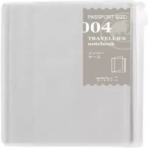 미도리 여행자 노트리필 004 지퍼 케이스 여권 사이즈