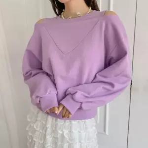 [유야]여성 어깨트임 절개 무지 맨투맨 티셔츠 -FTS0338- 봄 가을