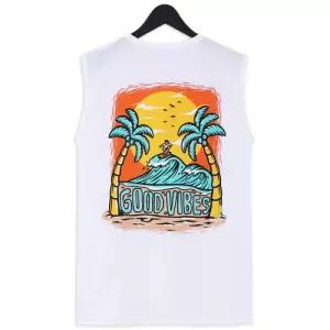 [탑보이][탑보이] 윈드서핑 프린팅 오버핏 나시 (SI012)