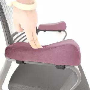 이지유 오피스 의자 팔걸이 커버 편안한 팔꿈치 베개 2개 세트 핑크