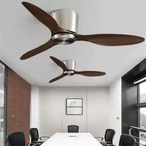 천장 실링팬 램프 카페 소형 식당 원룸 미니 전등 원목 팬 씰링팬 조명 샹들리에 리모컨
