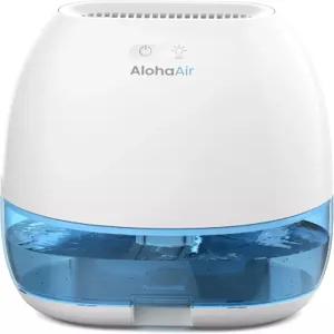 가정용 알로하 에어 제습기 객실용 34온스 소형 욕실용 조용한 침실용 RV 자동 차단 기능이 있는 옷장