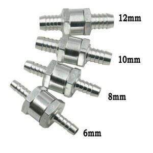 비 반환 밸브 단방향 체크 밸브 알루미늄 합금 밸브 6/8/10/12mm 공기 워터 파이프 튜브 호스 체크 밸브