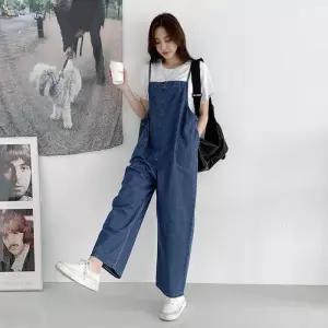 [유야]여성 양면착용 데님 나시 멜빵 점프수트 -FJS0017- 봄 가을