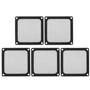 80mm x 컴퓨터 케이스 팬 먼지 필터 PC 쿨러 커버 그릴 마그네틱 프레임 5개