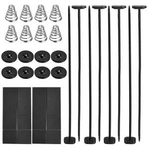 2팩 전기 라디에이터 팬 장착 키트 - 변속기 냉각기 푸시 스루 타이 스트랩에 호환됩니다