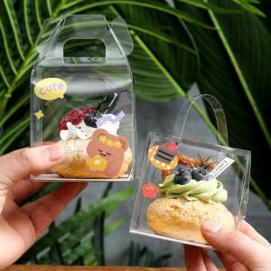 케이크 한입케이크 베이킹 초미니 개입포장 케이스 손잡이 디저트