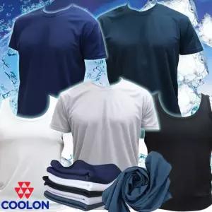 쿨론 기능성 남녀공용 무지 스포츠 쿨 러닝 나시 런닝 반팔 티셔츠