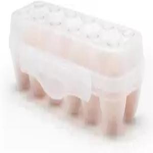 냉장고용 헨데로 달걀 홀더 정리함 뚜껑이 있는 휴대용 트레이 안전 버클이 쌓을 수 보관함 1