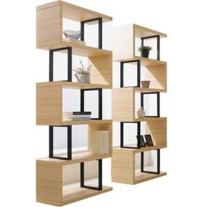 퍼즐형책장 거실장식장 거실수납장 인테리어책장 조명 코너 진열장 선반장