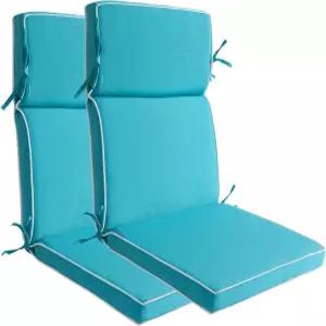 블라이티어 야외 파티오 의자 쿠션 세트 2개 방수 애디론댁 44 x 21인치 가구용 전천후 시트