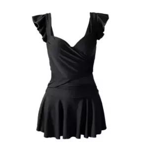 키니 프릴 수영복 원피스 모노 커버 체형