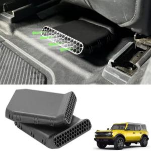 2021-2025 포드 브롱코 4도어 여름 후방 에어컨 통풍구 익스텐더 쿨러 2PCS용 SUNPIE 언더 시트 디플렉터