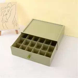 18 그리드 양말 보관함 서랍형 침실 옷장 세트 속옷 보관함색상 D 크기 32.522.510CM