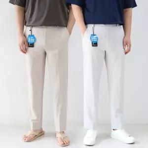 [엠클로]남자 여름 쿨 9부 정장 스판 남성 슬랙스 바지