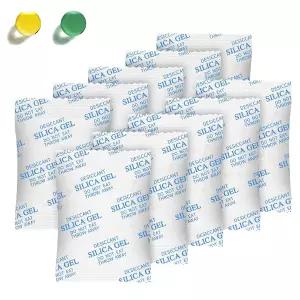 실리카겔 패킷 10그램 120팩 수분 흡수제 보관용 식품 등급 건조제 나타내는 프리미엄 색상 전자제품