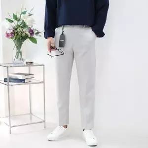 [엠클로]남자 빅사이즈 봄 가을 9부 10부 스판 슬랙스 바지