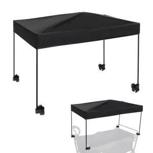 분케 왜건 캐노피 커버 가든 푸시 차양용 휴대용 야외 유모차 액세서리 접힌 채로 조립하는 적합 17.3 27.2