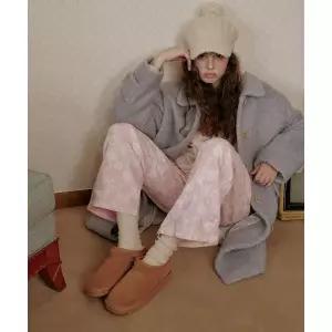 MAC MOC DerDer 덜덜 물결 미싱 포인트 방한 어그 뮬 슬리퍼_4color 100880