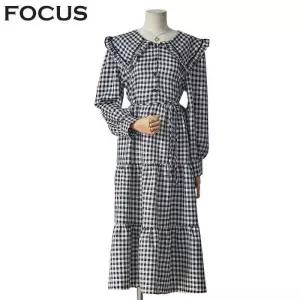 [포커스]고방체크티어드원피스 FS4A7OP0083_SH