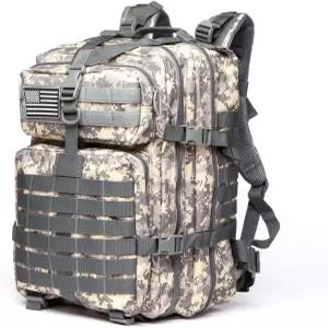 Thuram 50L 튼튼한 나일론 방수 낚시 배낭 야외 군용 전술 스포츠 캠핑 하이킹 ACU