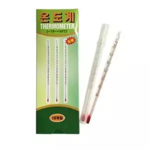 교구제품 막대온도계(소)길이 학교용품 150mm 10개 준비물 온도측정