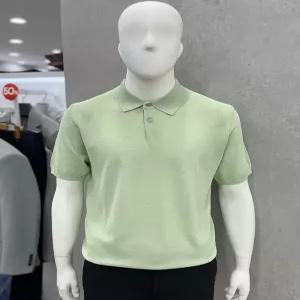 [트루젠]남자 레이온 혼방 카라넥 여름 반팔 카라 니트 티셔츠 L/그린 외 7컬러_JK